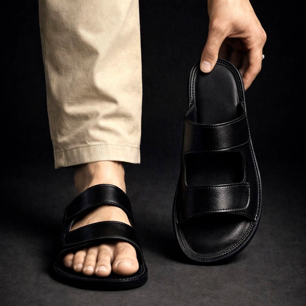 Neil -Everyday Comfort Slip-On Slides  | By Mason & Reed London