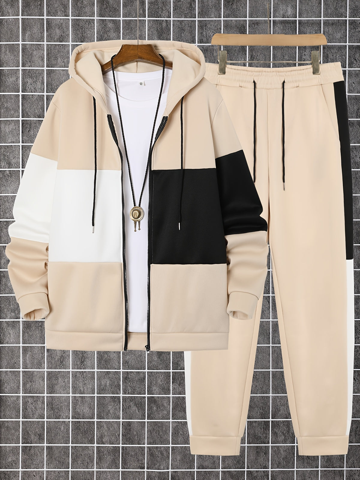 Walter - Colour Block Casual Hooded Set | By Mason & Reed London