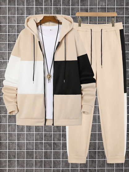 Walter - Colour Block Casual Hooded Set | By Mason & Reed London