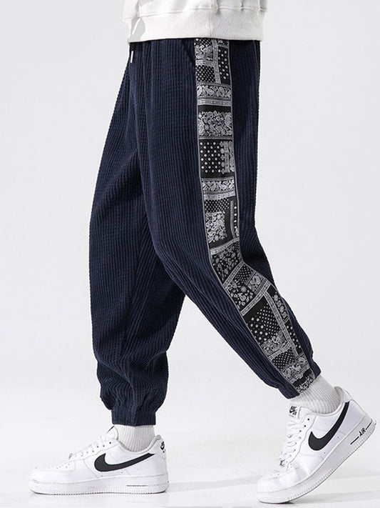 Dennis - Paisley Panel Pants | By Mason & Reed London
