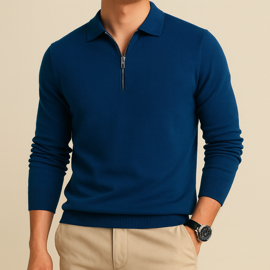 Dominic - Essential Zip Sweater | By Mason & Reed London