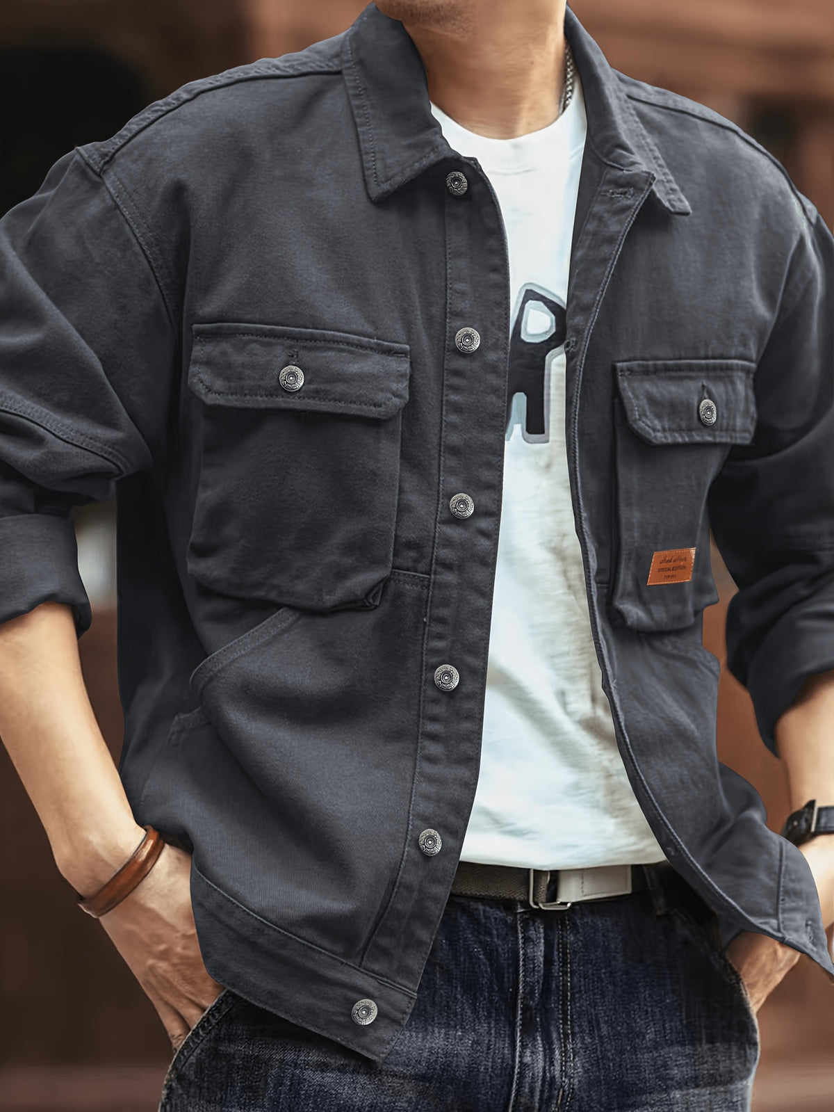 Greg - Casual Multi-Pocket Jacket | By Mason & Reed London