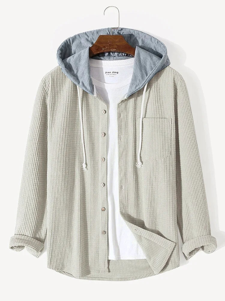 Mika - Relaxed Hooded Overshirt | By Mason & Reed London