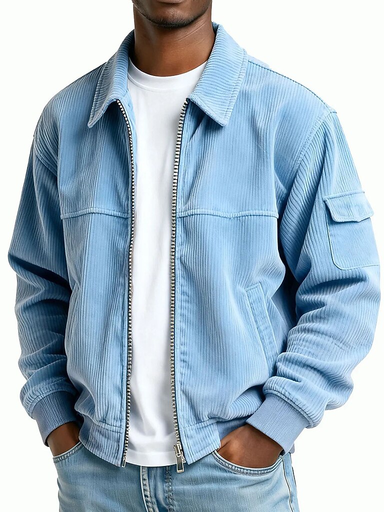 Ricky - Classic Textured Zip Jacket | By Mason & Reed London