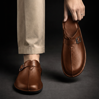 Ross - Classic Slip-On Comfort Mules | By Mason & Reed London