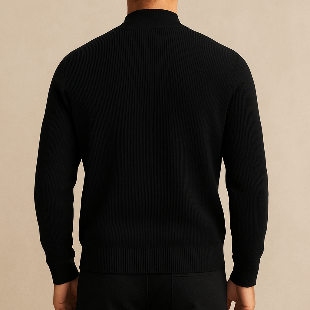 Benjamin - Ribbed Zip Jacket | By Mason & Reed London