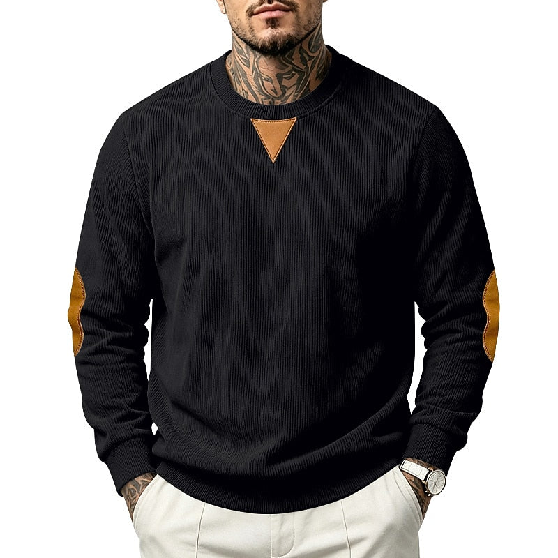 Billy - Textured Colour Block Sweatshirt | By Mason & Reed London