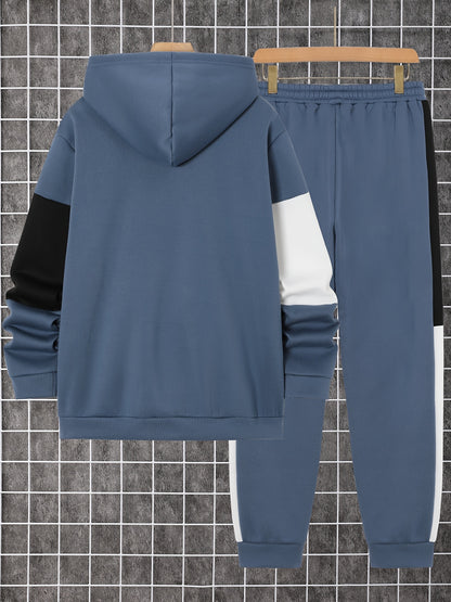Walter - Colour Block Casual Hooded Set | By Mason & Reed London