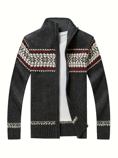 Abraham - Heritage Patterned Cardigan | By Mason & Reed London