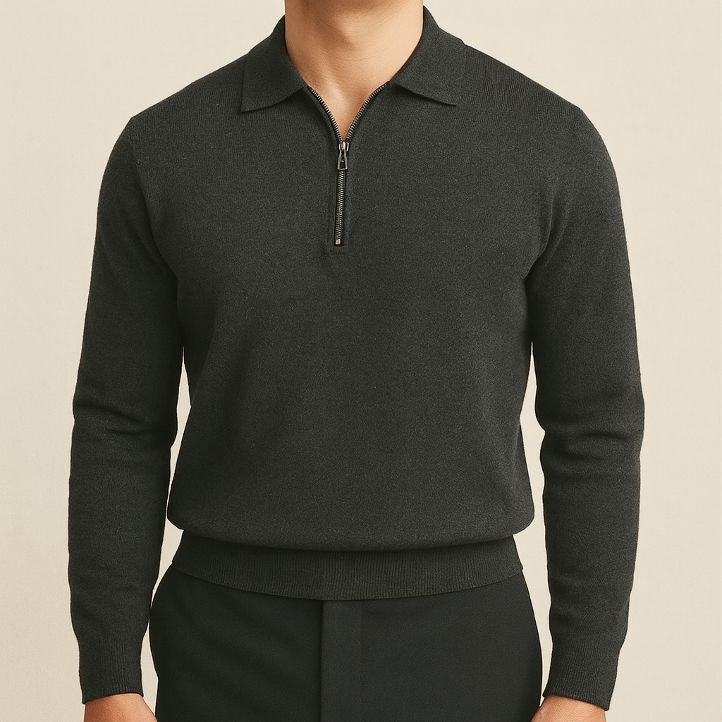 Dominic - Essential Zip Sweater | By Mason & Reed London