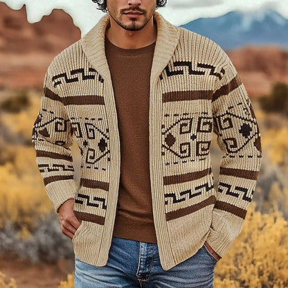 Vernon - Vintage Patterned Cardigan | By Mason & Reed London