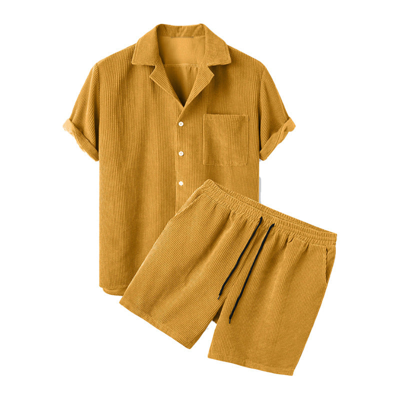 Milo - Casual Shirt Shorts Set | By Mason & Reed London