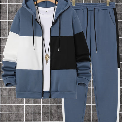 Walter - Colour Block Casual Hooded Set | By Mason & Reed London