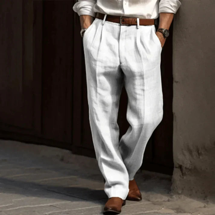 Murphy - Relaxed Straight-Leg Pants | By Mason & Reed London