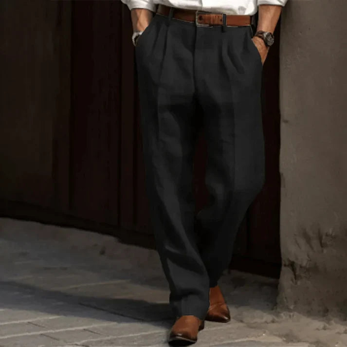 Murphy - Relaxed Straight-Leg Pants | By Mason & Reed London