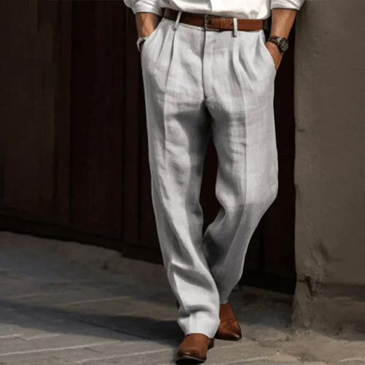 Murphy - Relaxed Straight-Leg Pants | By Mason & Reed London