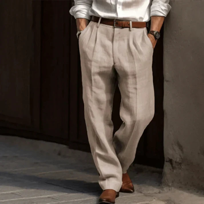 Murphy - Relaxed Straight-Leg Pants | By Mason & Reed London