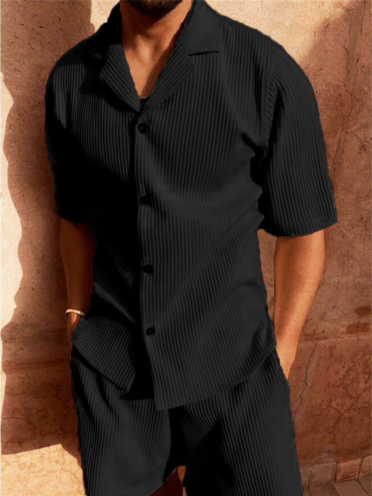 Richard - Breathable Summer Shirt & Shorts Set | By Mason & Reed London