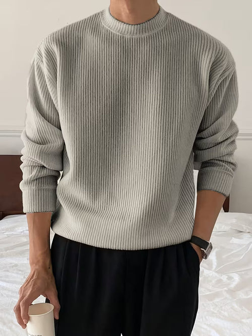 Callahan - Ribbed Knit Long Sleeve Sweater | By Julian & Claire Toronto