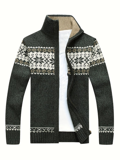 Abraham - Heritage Patterned Cardigan | By Mason & Reed London