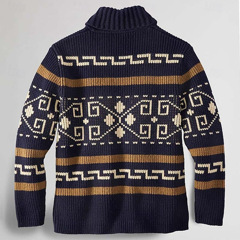 Vernon - Vintage Patterned Cardigan | By Mason & Reed London