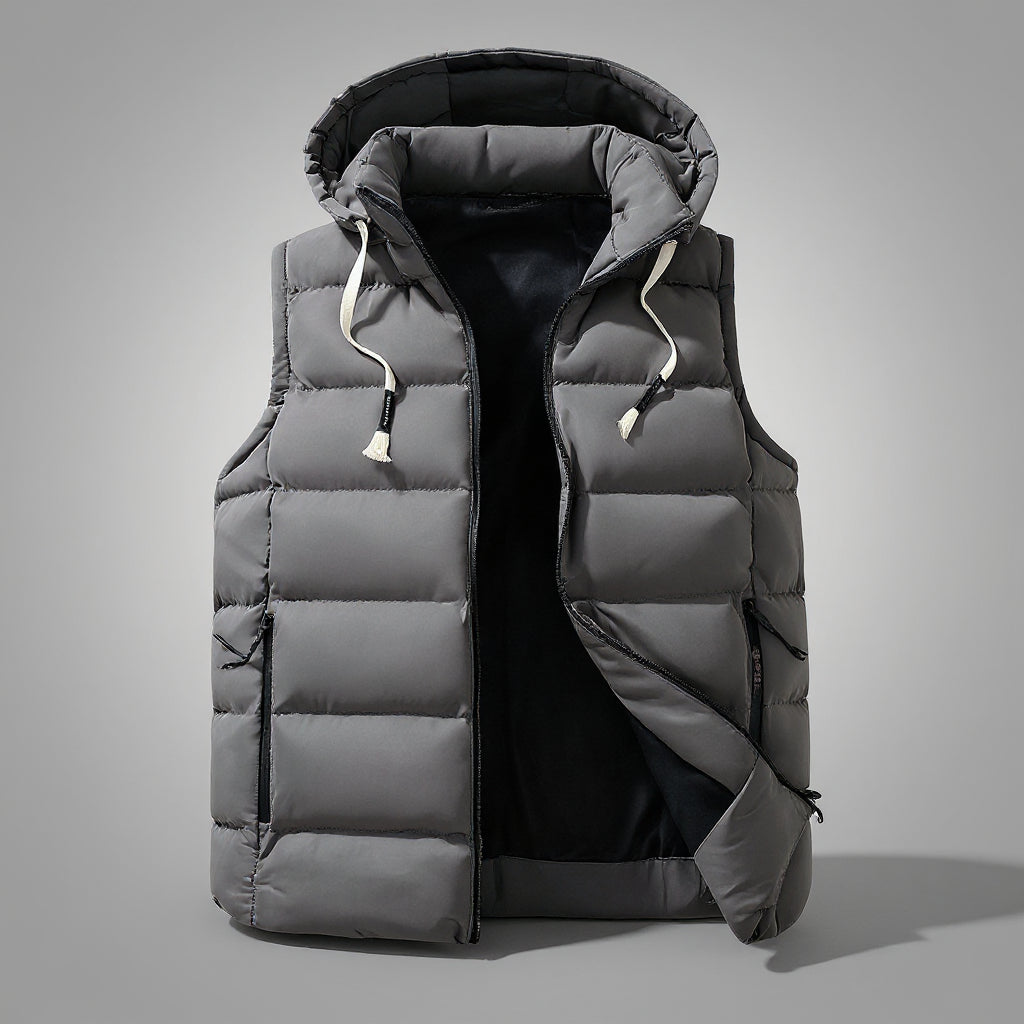 Edwin - All-Season Hooded Vest | By Mason & Reed London