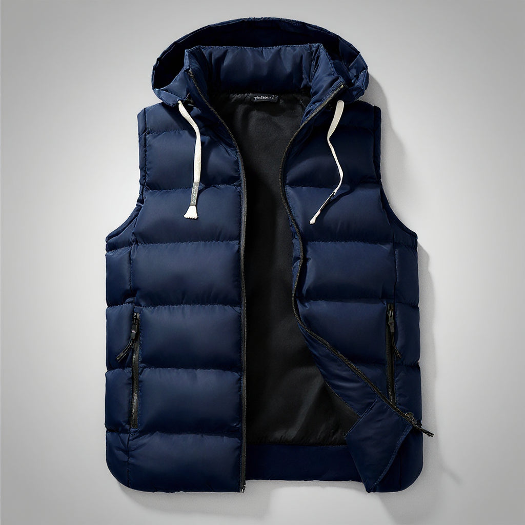 Edwin - All-Season Hooded Vest | By Mason & Reed London