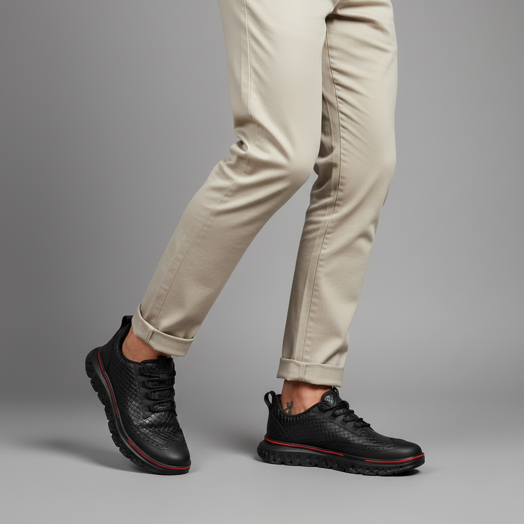 Eric - Modern Wingtip Comfort Sneakers | By Mason & Reed London
