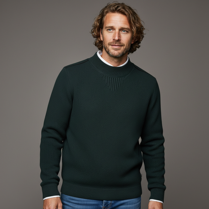 Arthur - Textured Everyday Crewneck Sweater | By Mason & Reed London