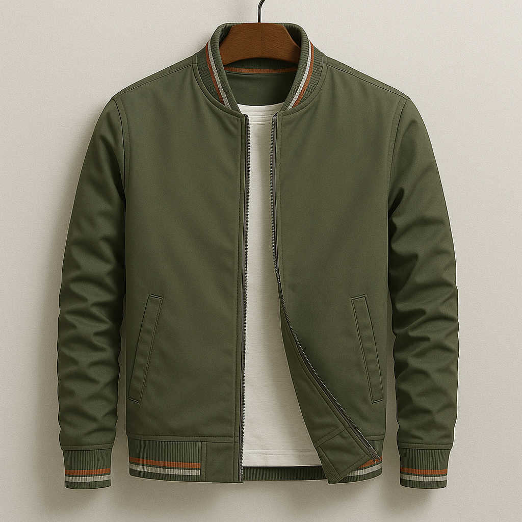 Jason - Modern Zip Bomber Jacket | By Mason & Reed London