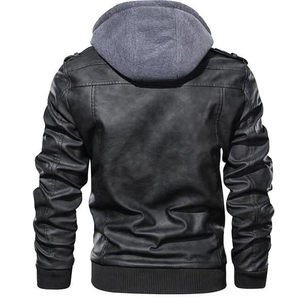 Rickey - Distressed Hooded Moto Jacket | By Mason & Reed London
