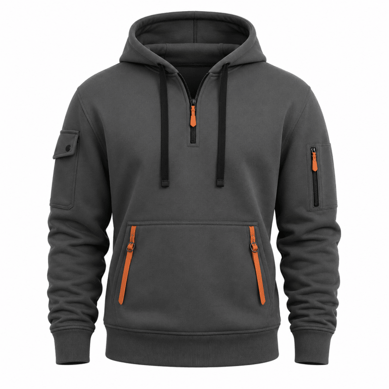 Zachary - Utility Zip-Up Hoodie | By Mason & Reed London