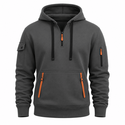 Zachary - Utility Zip-Up Hoodie | By Mason & Reed London