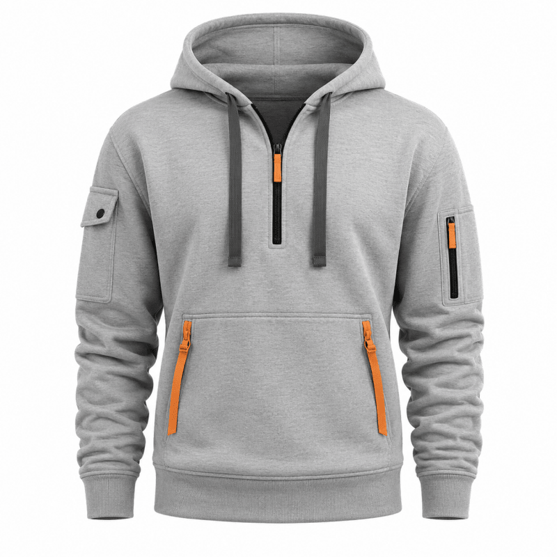 Zachary - Utility Zip-Up Hoodie | By Mason & Reed London