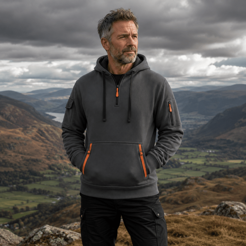 Zachary - Utility Zip-Up Hoodie | By Mason & Reed London
