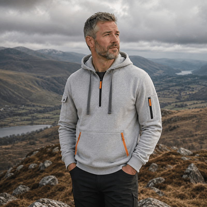 Zachary - Utility Zip-Up Hoodie | By Mason & Reed London
