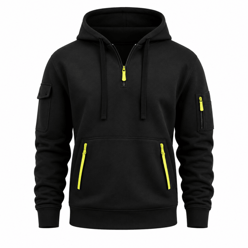 Zachary - Utility Zip-Up Hoodie | By Mason & Reed London