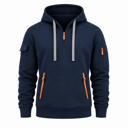 Zachary - Utility Zip-Up Hoodie | By Mason & Reed London