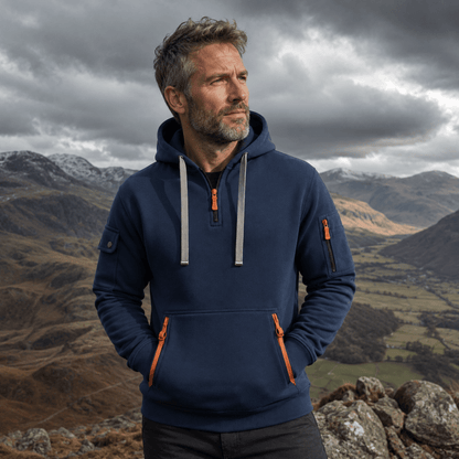 Zachary - Utility Zip-Up Hoodie | By Mason & Reed London