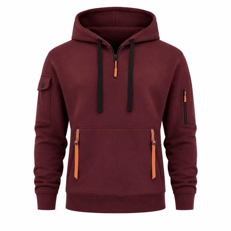 Zachary - Utility Zip-Up Hoodie | By Mason & Reed London