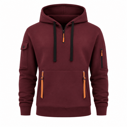Zachary - Utility Zip-Up Hoodie | By Mason & Reed London