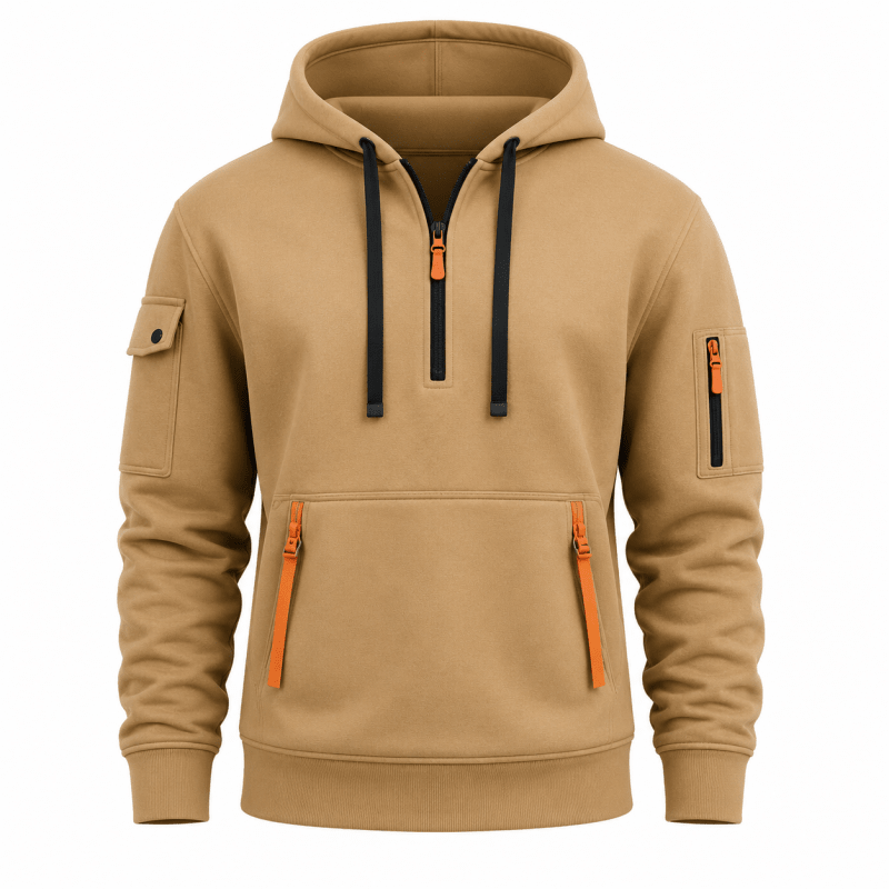 Zachary - Utility Zip-Up Hoodie | By Mason & Reed London