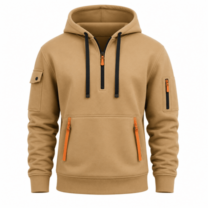 Zachary - Utility Zip-Up Hoodie | By Mason & Reed London