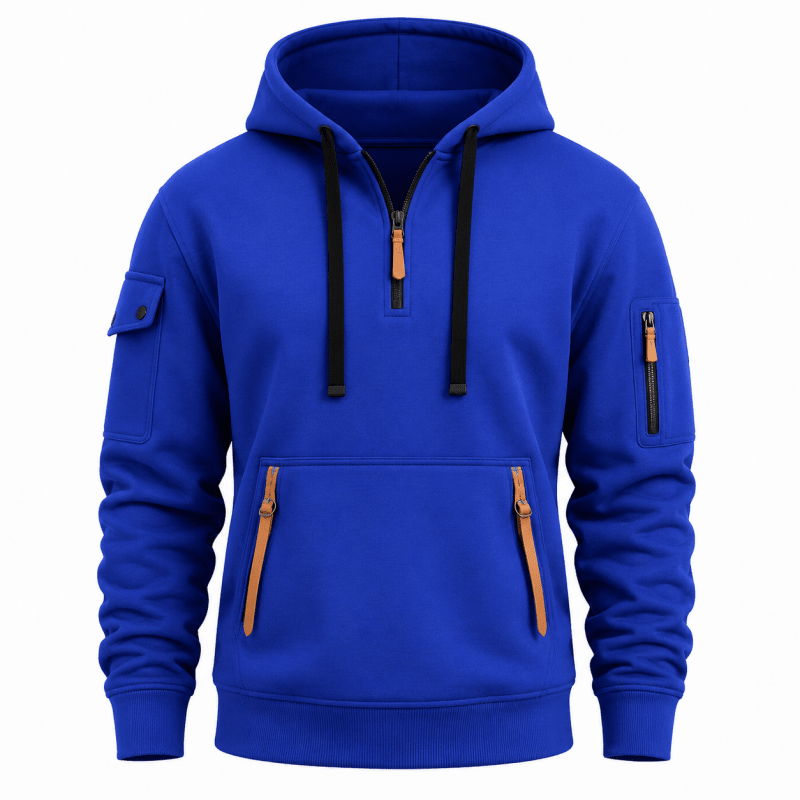Zachary - Utility Zip-Up Hoodie | By Mason & Reed London