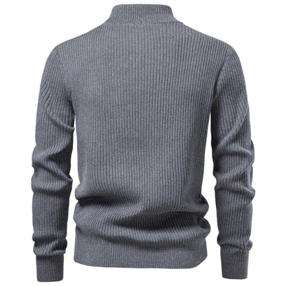 Ethan - Stand Collar Sweater | By Mason & Reed London