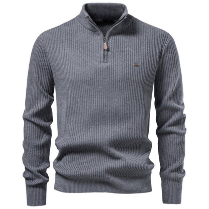 Ethan - Stand Collar Sweater | By Mason & Reed London