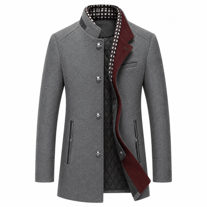 Tony - Classic Double-Layer Collar Coat | By Mason & Reed London