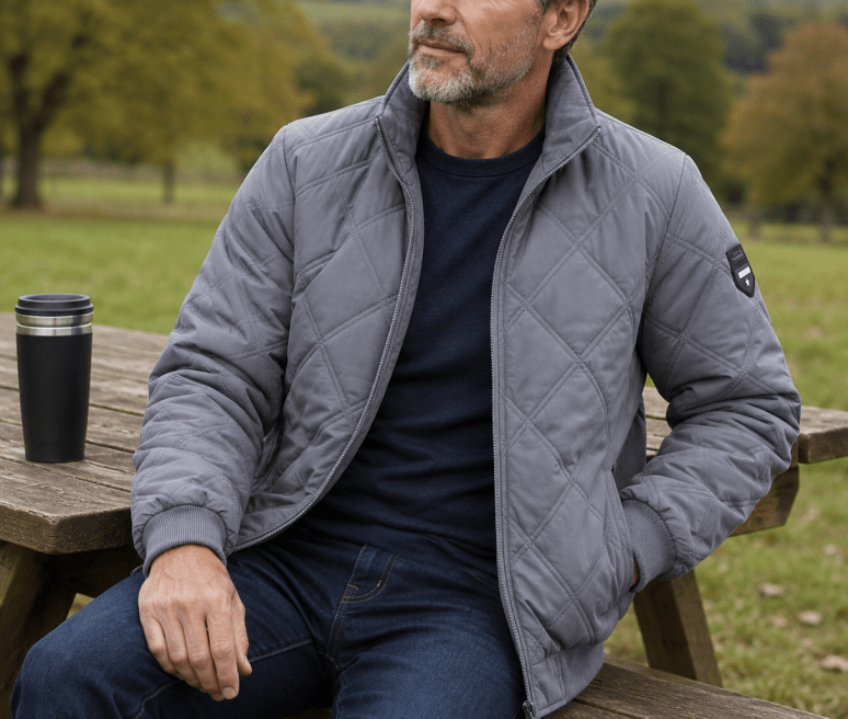 Gabriel - Casual Quilted Jacket | By Mason & Reed London
