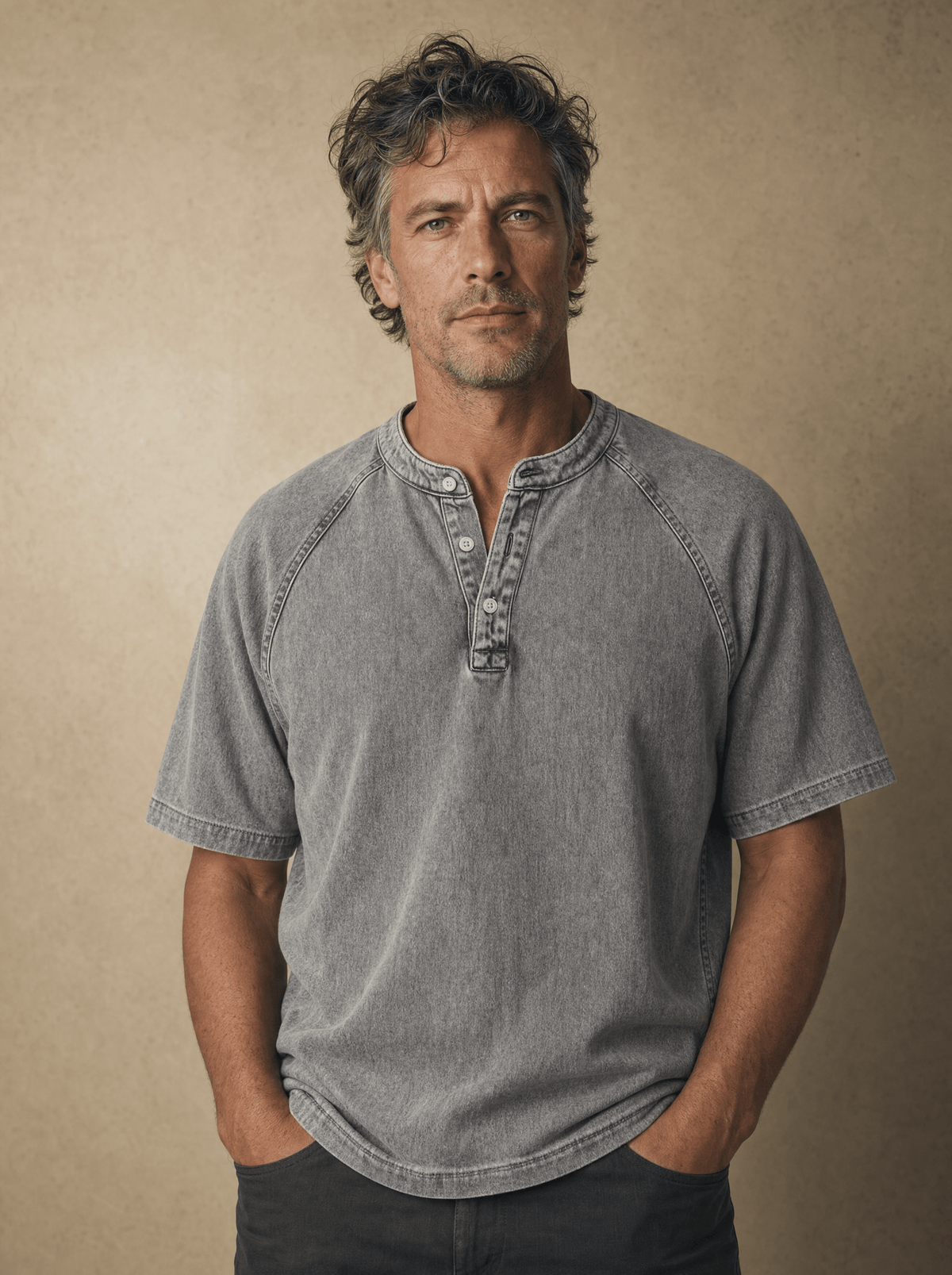Ansel - Classic Short-Sleeve Henley | By Mason & Reed London