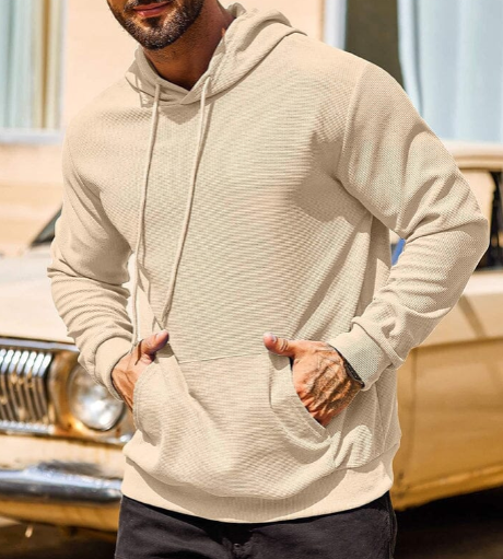 Wesley - Waffle Knit Hoodie | By Mason & Reed London